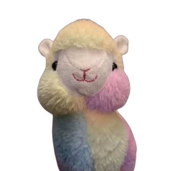 Peek A Boo Toys Llama Alpaca Plush Pastel Rainbow 11” Stuffed Toy - Picture 1 of 6